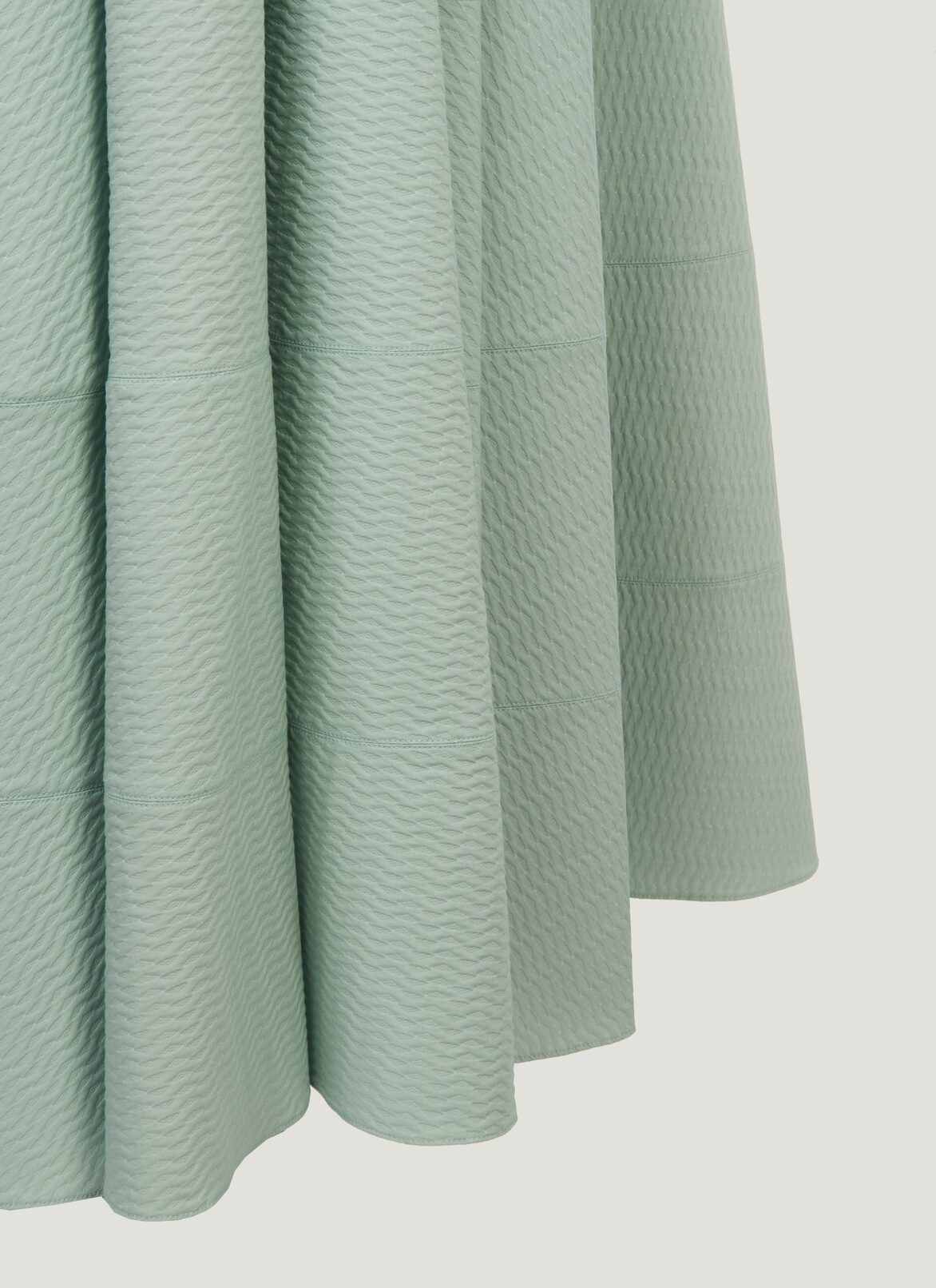 Long Sleeveless Cotton Dress  ALAÏA CELADON GREEN LONG SLEEVELESS COTTON DRESS